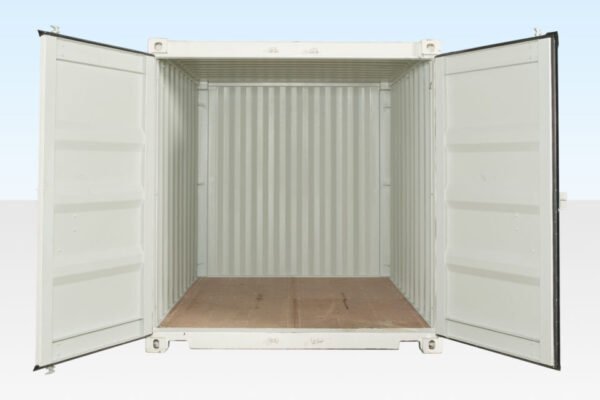10ft x 8ft Shipping Container (One Trip) White (RAL 9003) for Sale - view 4
