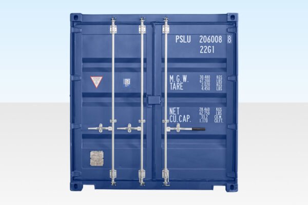 20ft Shipping Container (One Trip) Blue (RAL 5013) - view 3