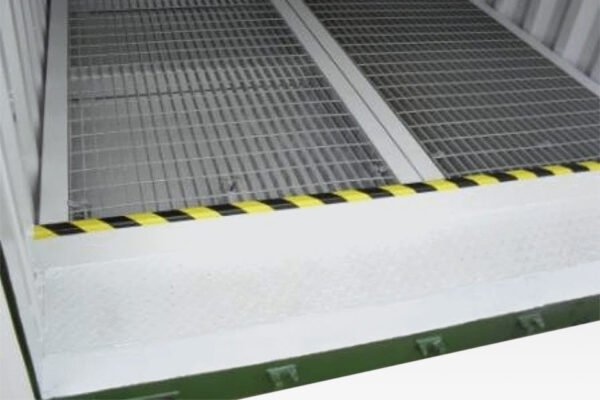 20ft x 8ft Open Mesh Floor Bunded Store -20ft Bunded Storage Container